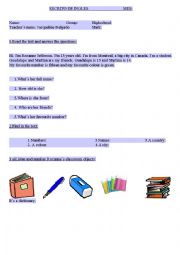 English Worksheet: test for beginners
