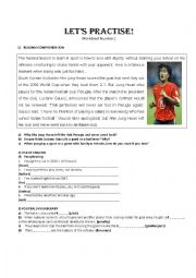 English Worksheet: Football soccer worksheet