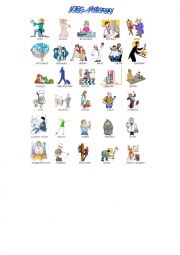 English Worksheet: Jobs - pictionary