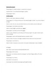 English Worksheet: at the airport theater