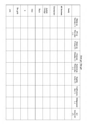 Have got / Has got Grid