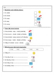 English Worksheet: weather