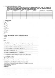 English Worksheet: food and drinks