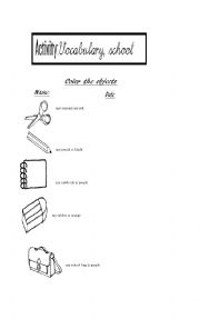 color the objects