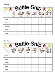 English Worksheet: Battle ship