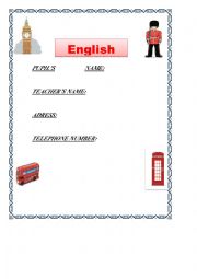 English Worksheet: My first Portfolio
