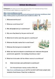 English Worksheet: The British Workhouse