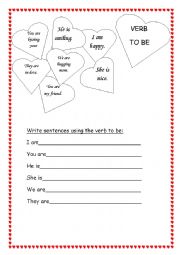 English Worksheet: to be