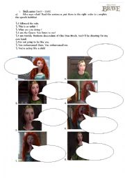 English Worksheet: Brave - the movie worksheet - very detailed (page 3)