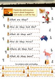 How to write about animals -- Kangaroos