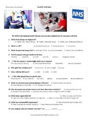 English Worksheet: Health in Britain