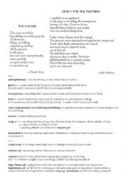 English Worksheet: Modern American Poetry