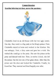 English Worksheet: Cinderella