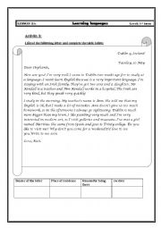 English Worksheet: lesson 21 learning languages