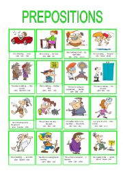 English Worksheet: PREPOSITIONS