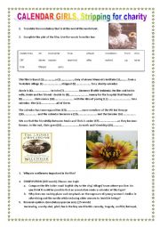 English Worksheet: Film : the calendar girls