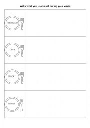 English Worksheet: Healthy food