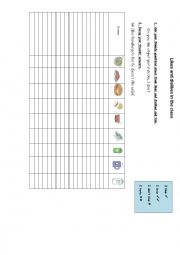 English Worksheet: Likes and dislikes