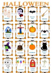 English Worksheet: halloween 