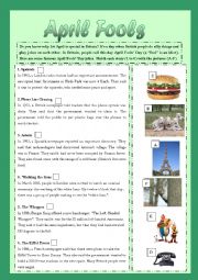 English Worksheet: April Fools Day worksheet