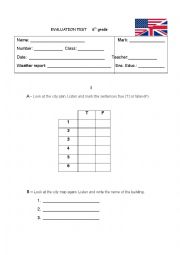 English Worksheet: Directions, public places, prepositions of place,clubs...