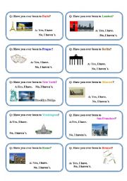 English Worksheet: QUESTIONS - ANSWERS Have you ever been to...