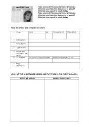 English Worksheet: Reading comprehension A MURDER CASE