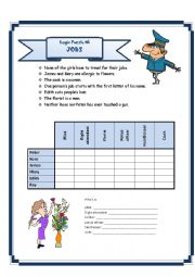 English Worksheet: Logic Puzzle 6 - Jobs (2)