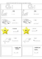 English Worksheet: Phonetics: long vowel N 6 / a : /