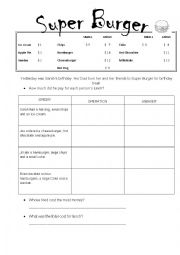 English Worksheet: Maths: Addition, subtraction and multiplication problems