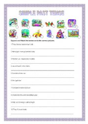 English Worksheet: Simple Past tense