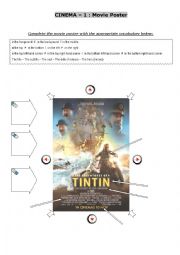 English Worksheet: Movie Poster Vocabulary