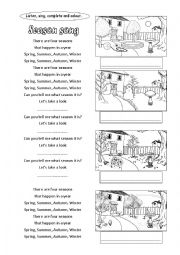 English Worksheet: Season song