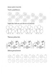 English Worksheet: Numbers 1 to 20