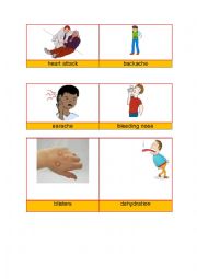 English Worksheet: Diseases and symptoms set 4