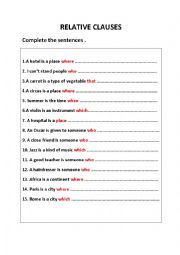 relative clauses