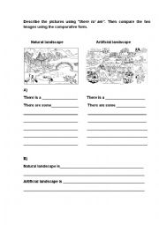 English Worksheet: Describe the landscape