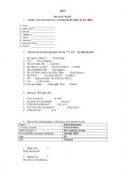 English Worksheet: 