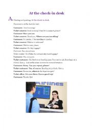 English Worksheet: at the airport