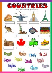 English Worksheet: Countries 