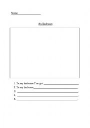 English Worksheet: My Bedroom
