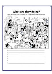 English Worksheet: Present Continuous