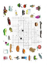 FOOD CROSSWORD