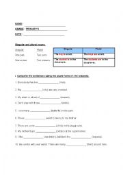 English Worksheet: Grammar PRIMARY 5