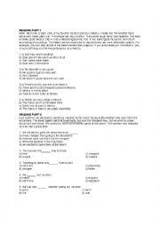 English Worksheet: Reading PARTS I-II The life of SAM - Our Vacation