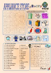 English Worksheet: APPLIANCE STORE