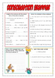 English Worksheet: CONSOLIDATION GRAMMAR