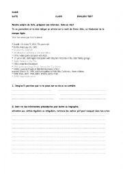 English Worksheet: steve jobs biography