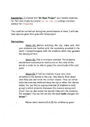 English Worksheet: Mr Bean Project: Do it yourself Part 1