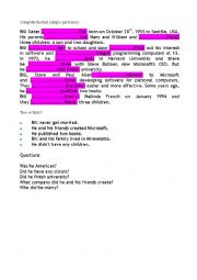 English Worksheet: test - simple past